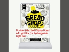 Papan Tampilan Led Sisi Dua A4 Light Box Untuk Light Box Isi Ulang