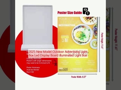 2025 Model Baru Outdoor Advertising Light Box Led Display Board yang menerangi Light Box