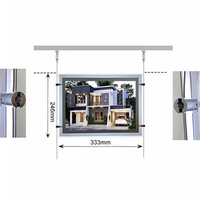 Beli A3 A4 Kristal Light Box Led Frame Terang Light Box Lantai jendela layar pembuatan online