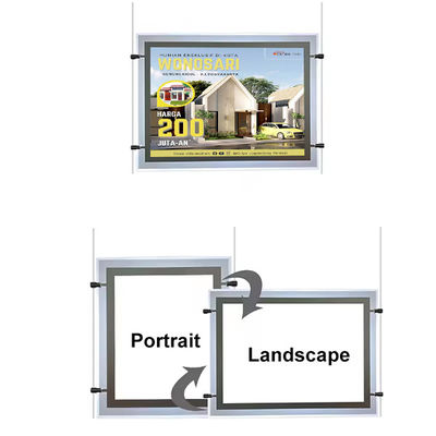 Beli Custom Backlit Lightbox Led Crystal Frame Ultra Slim Outdoor Advertising Light Box pembuatan online