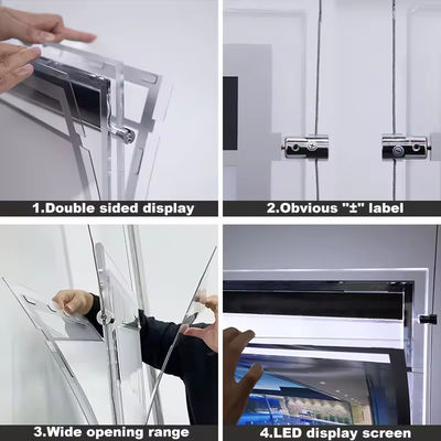 Beli 2835 LED Strip Lightbox Iklan hemat energi Kristal Led Light Box Tampilan DC12V pembuatan online