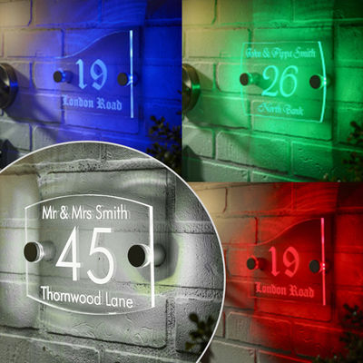 Beli Rumah Nomor Tanda LED Acrylic signage Iklan signage Kantor Pintu Papan Hotel Pintu pembuatan online