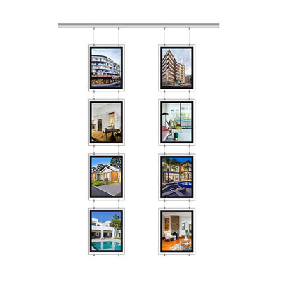 Beli Kotak Cahaya Kristal yang dipasang di dinding 5000Lux Window Display Led Advertising Display Board pembuatan online