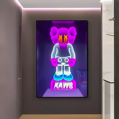 Beli Disesuaikan 3D Mirror Neon Sign Party Dekorasi Multicolor RGB Led Neon pembuatan online