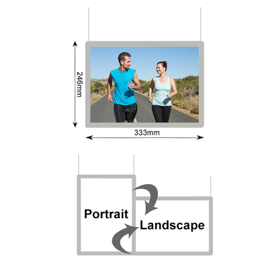 Beli Snap Frame Crystal Light Box Ukuran A4 Kristal Jendela Tampilan Gantung Lightbox pembuatan online