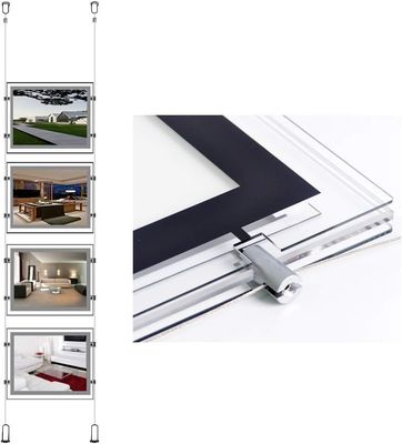 Beli A4 Landscape Crystal Light Box with Innovative Hidden Fixtures and Highest Brightness LED Backlit for Long Life No Maintenance pembuatan online