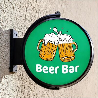 membeli Custom LED Proyeksi Light Box 360 ° Rotasi Tanda pembuatan online