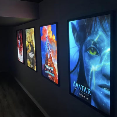 Papan Menu Restoran Pemasaran Kotak Cahaya Film Poster Frame Ultra Thin Led Light Box