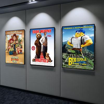 Film Poster Light Box Frame Aluminium Ultra Thin Reklame Light Box Komersial
