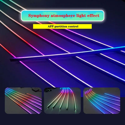 LED Chips Mobil Ambient Lighting Kit Stepless Mobil Mood Lighting 255 Warna