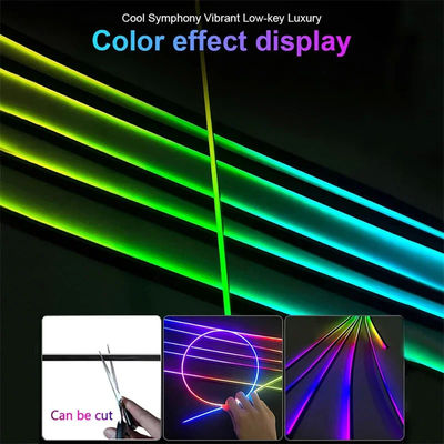 18 In 1 Auto Lampu Lampu Neon Exterior Strip 96MHz RGB Lampu Atmosfer Mobil