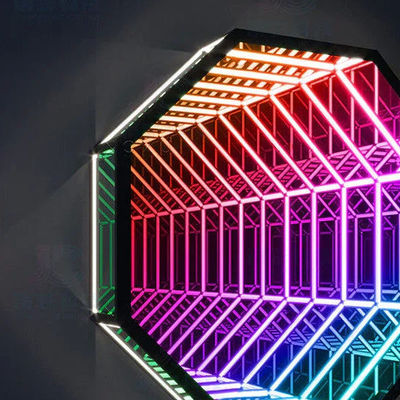 Disesuaikan 3D Neon Light Mirror CE Rgbw Led Neon Rgb Strip 50000 Jam