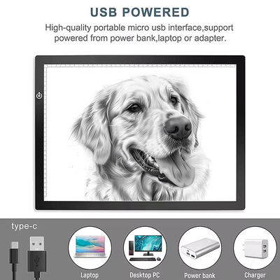 Papan Gambar Desain Portable USB Power LED Tracing Light Box