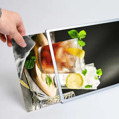 A4 Ultra Slim Aluminium Film Poster Light Box Kaca Iklan Light Box