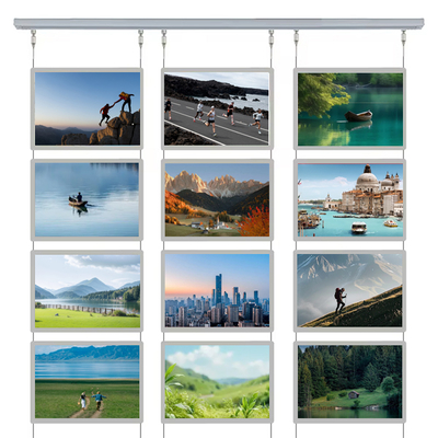 A4 Crystal Light Box Company Tanda Tembok Akrilik 2835 Led Reklame Light Box