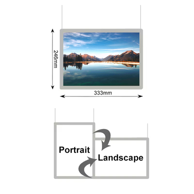 Aluminium Ultra Slim Crystal Light Box Snap Clip Iklan Backlit Poster Frame Light Box