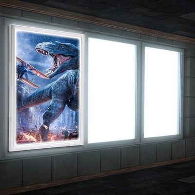 LED Backlit Film Poster Frame Lightbox Art Gambar Light Box Tanda