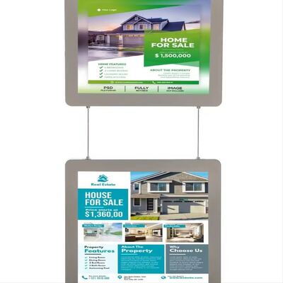 Oem Led Double Side Ultra Thin Backlit Light Box Poster Iklan